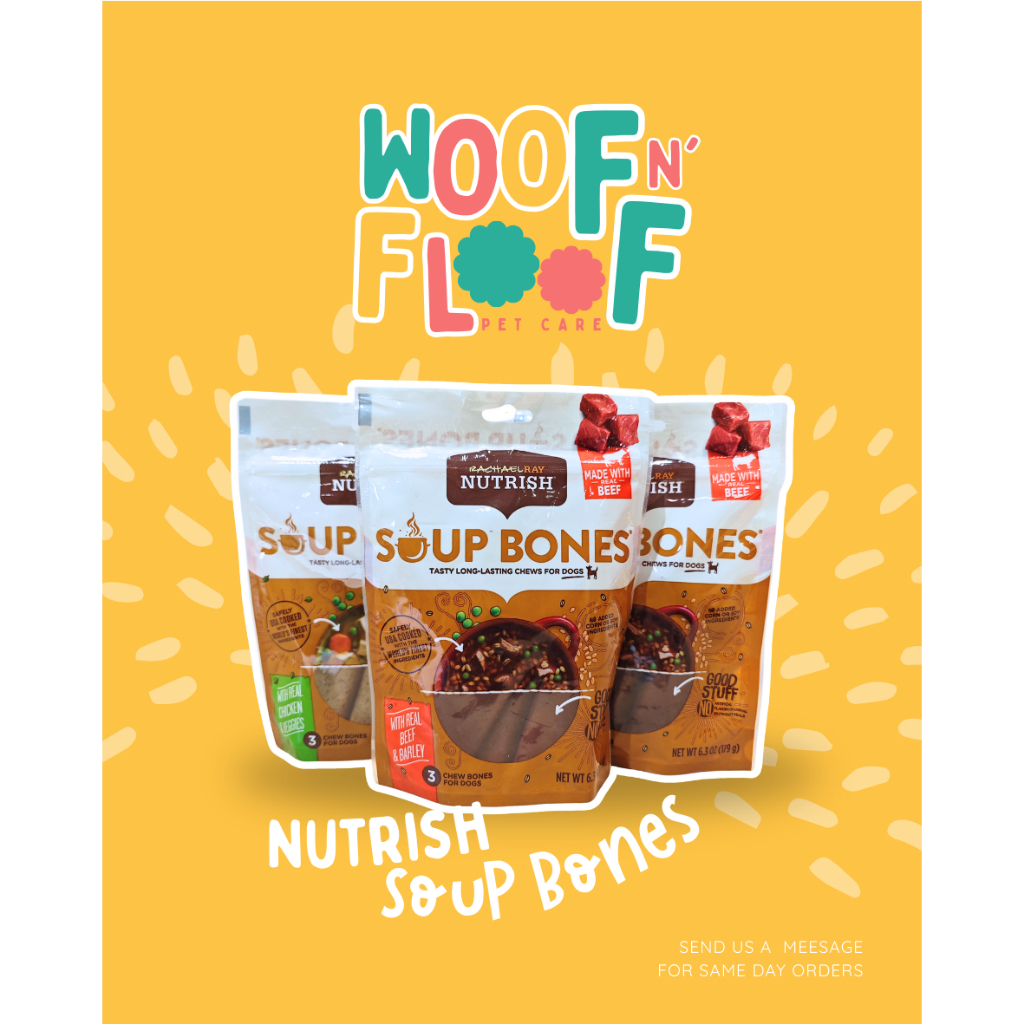 Rachael Ray Nutrish Soup Bones Dog Treat Bone Chicken or Beef | Shopee ...