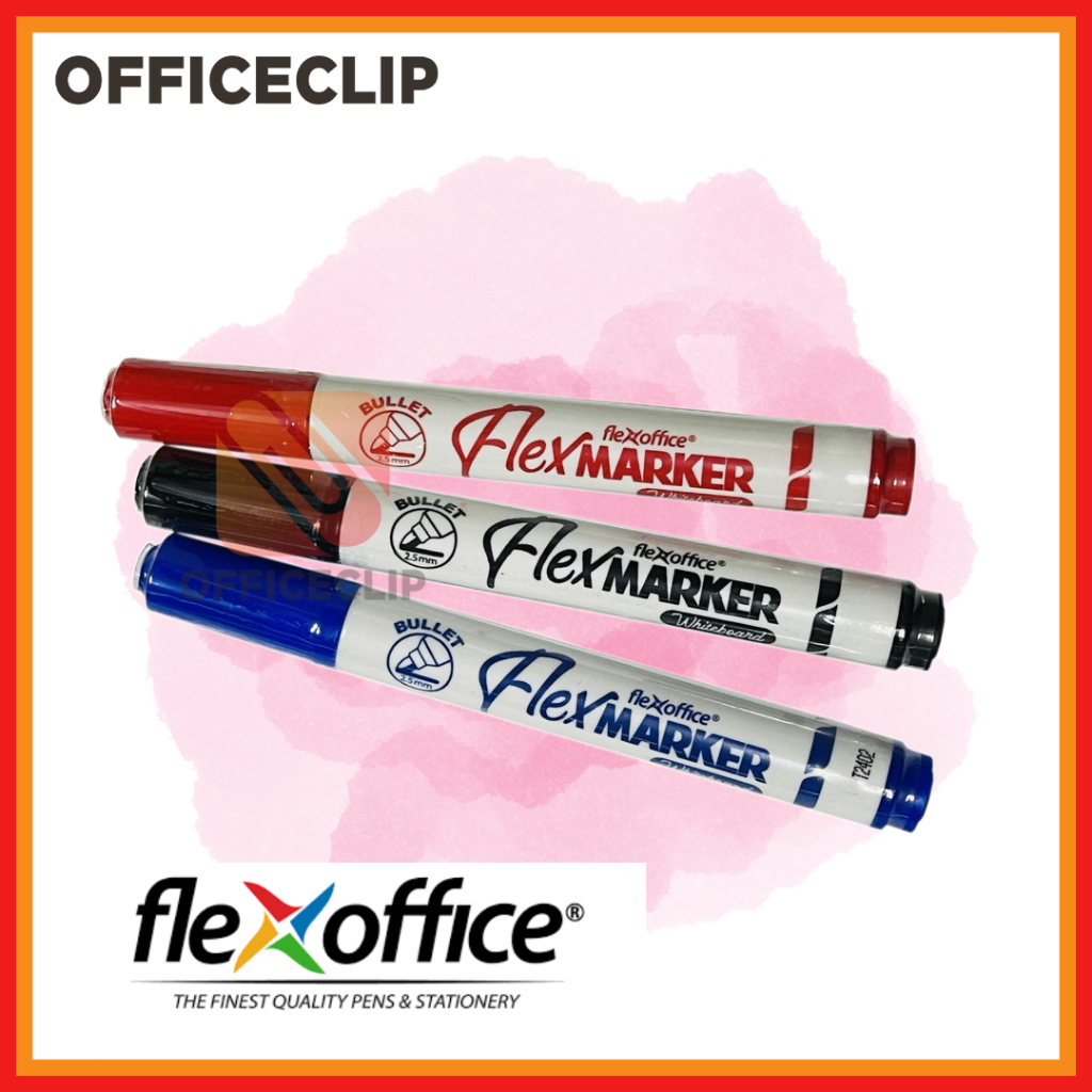OfficeClip Flexmarker FO-WB03 Whiteboard Bullet 2.5mm | Shopee Philippines