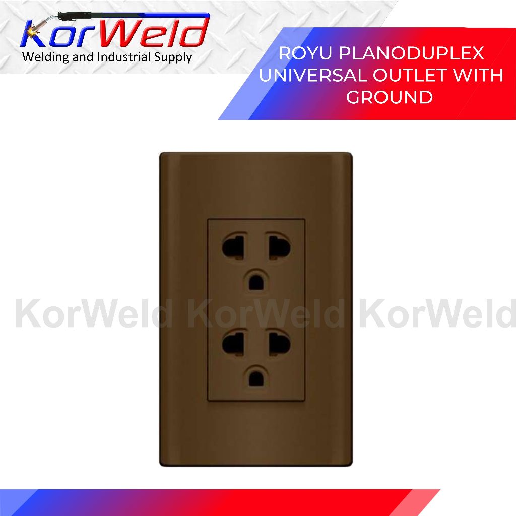 ROYU Plano Duplex Universal Outlet with Ground | Shopee Philippines