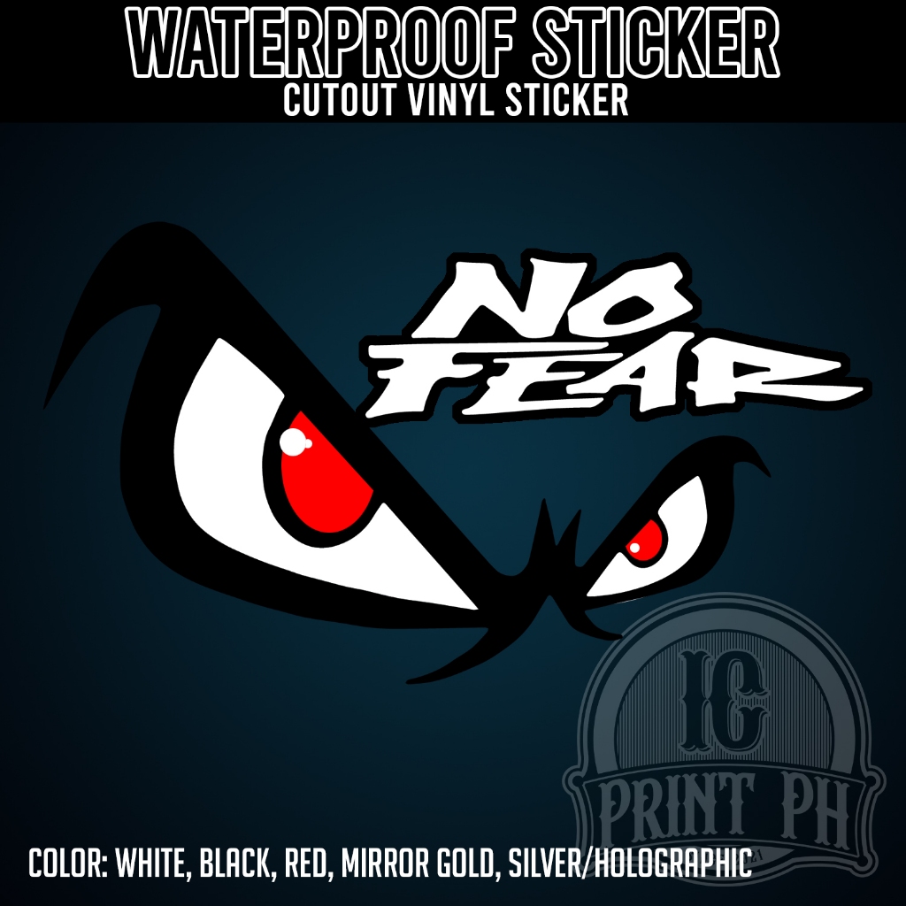 NO FEAR Logo Sticker / Cutout Vinyl Sticker / Decal, Waterproof ...