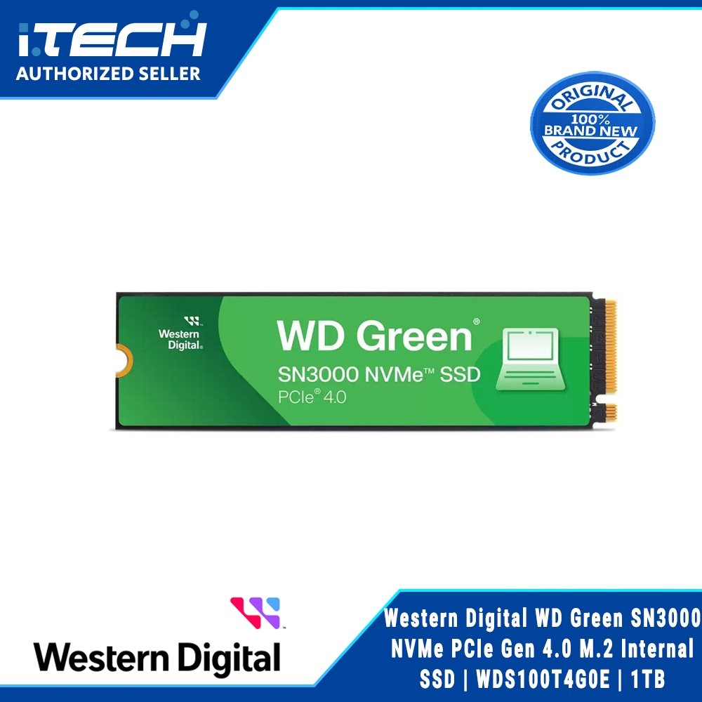 Western Digital WD Green SN3000 NVMe PCIe Gen 4.0 M.2 Internal SSD ...