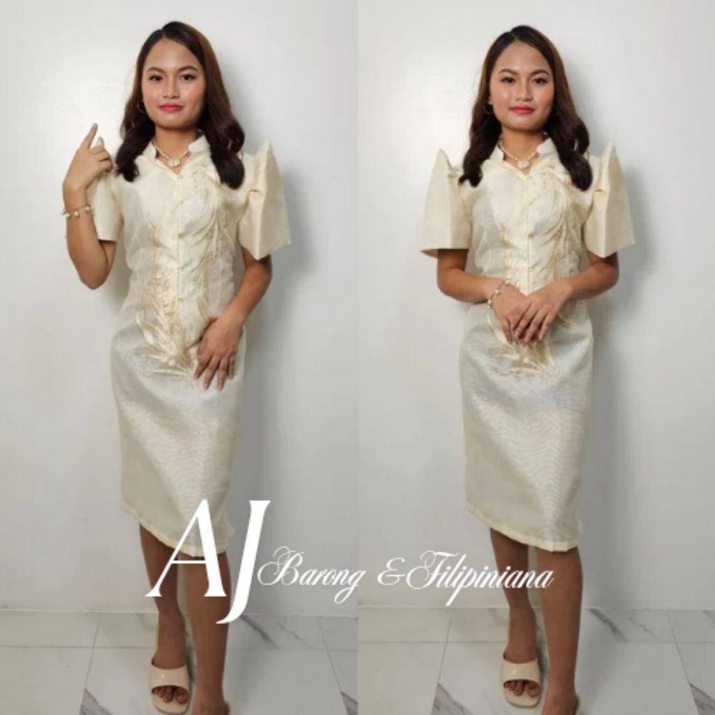 Modern Filipiniana BD 04 graduation pictorial ladies dress BARONG ...