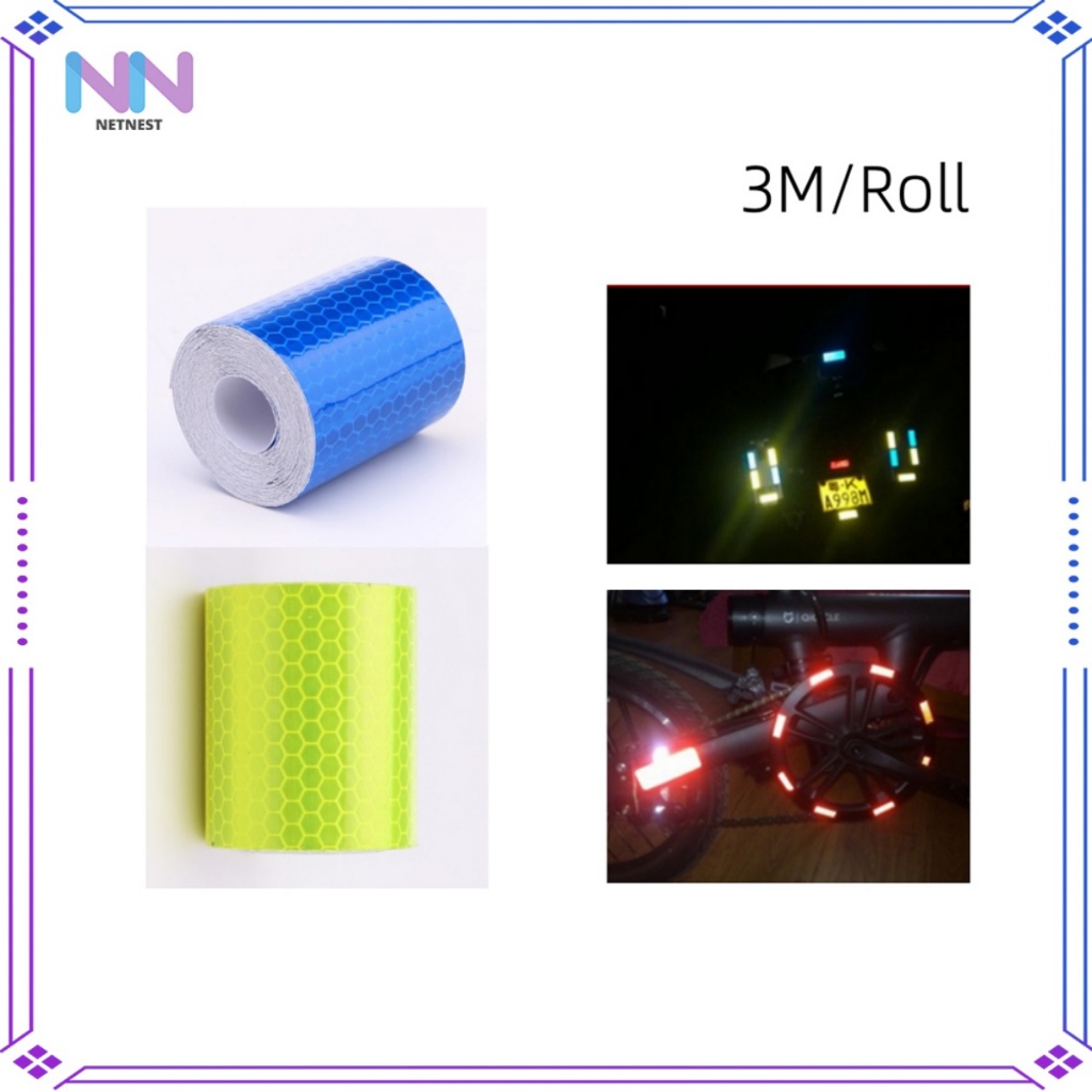 Multi-Color 5X300Cm Car Reflective Sticker Reflective Warning Tape ...