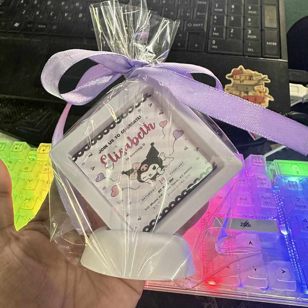 FREE LAYOUT Customized Floating Frame Souvenirs Invitation For ...
