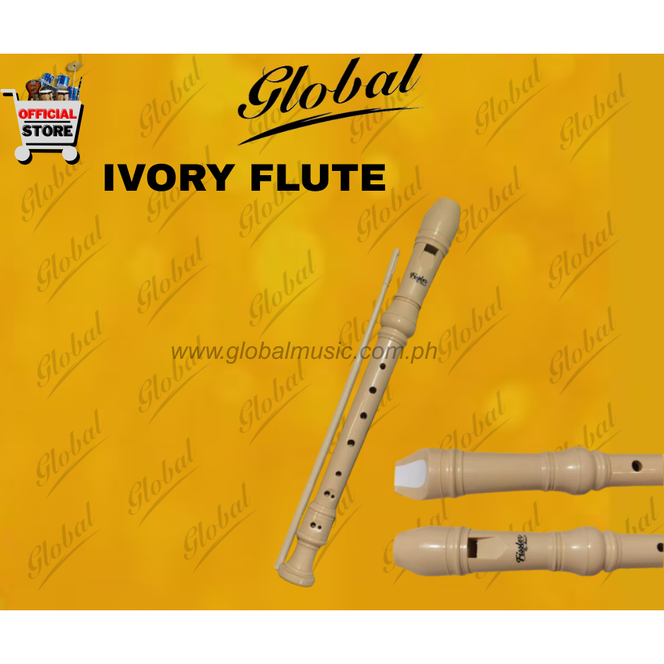 FLUTE RECORDER (WOOD, IVORY, PLASTIC) GLOBAL WIND NSTRUMENT | Shopee ...