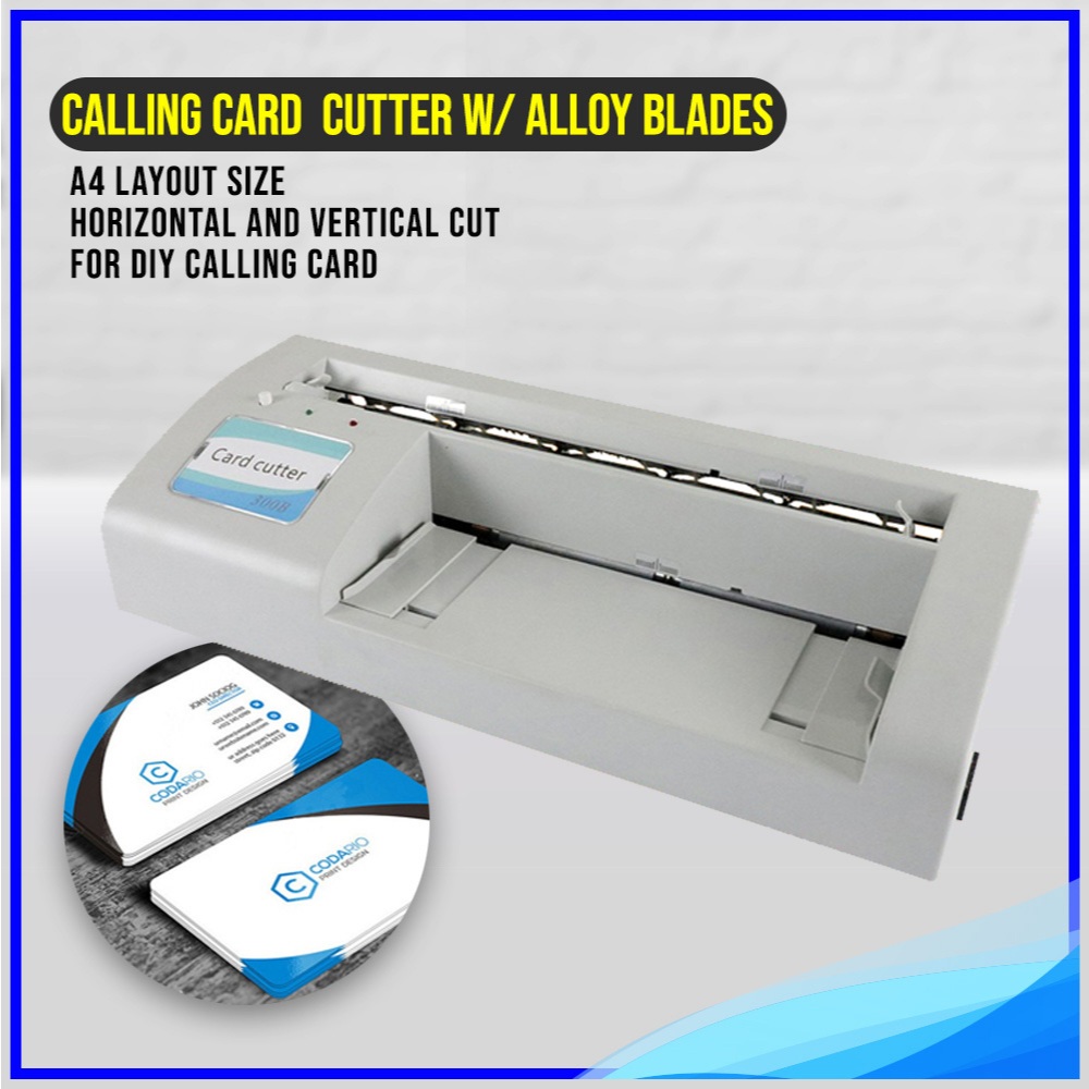 Calling Card Cutter Machine Horizontal | Vertical Cuts A4 Size Cards ...