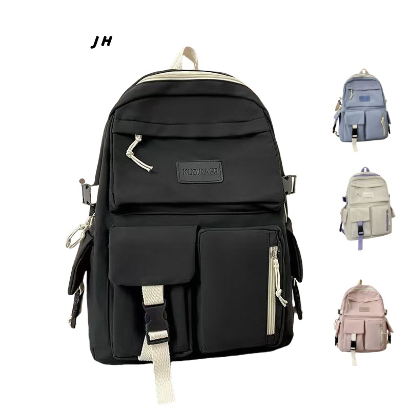 JH KUKU Thailand Korea Japan Canvas Cute Students Back Pack School Bag ...