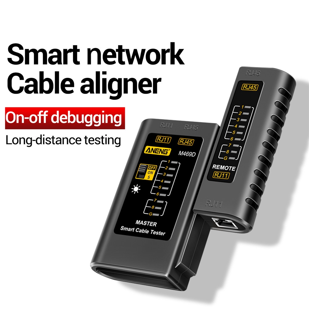 NetCraft Network Cable Tester for RJ45/RJ11/RJ12 Fast Testing Tool for ...