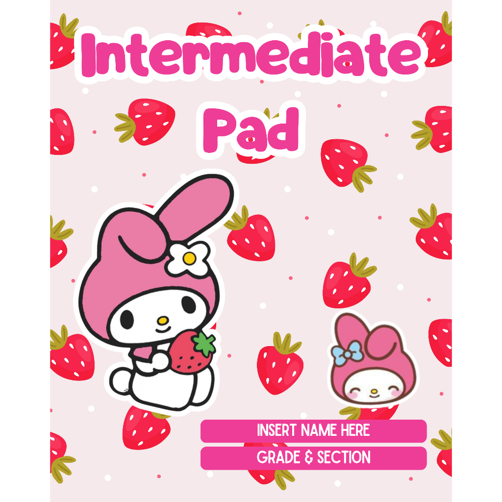 PERSONALIZED INTERMEDIATE PAD (LAMINATED COVER, REFILLABLE) | Shopee ...