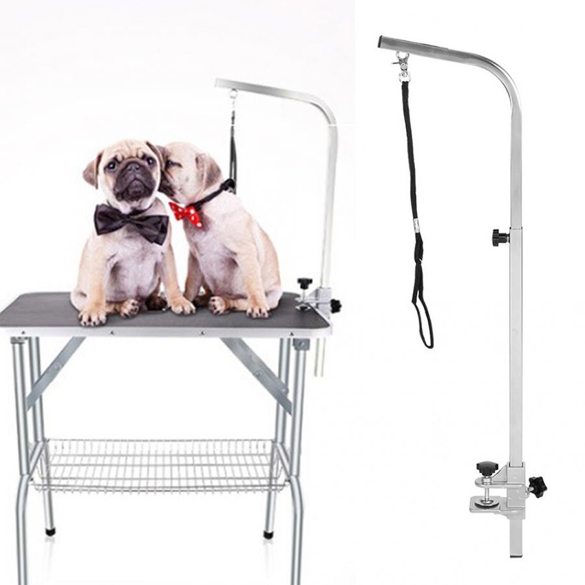 【Fast Delivery】Stainless Steel Pet Dog Grooming Bracket Folding Beauty ...