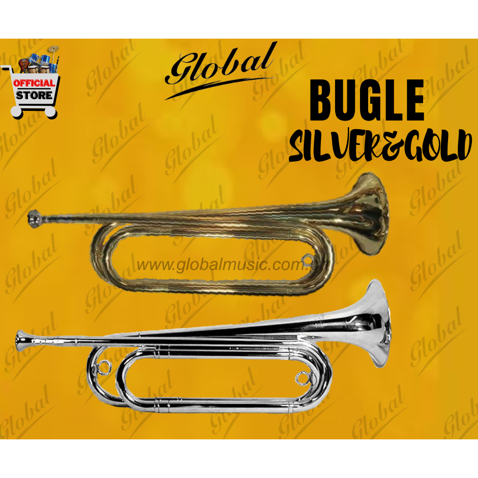 BUGLE GLOBAL ( GOLD/SILVER ) - WIND INSTRUMENT | Shopee Philippines