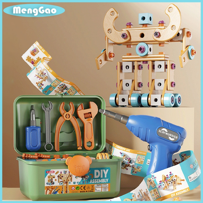 Simulation Repair Tool Box Hand Twist Screw Disassembly Assembly Toys ...