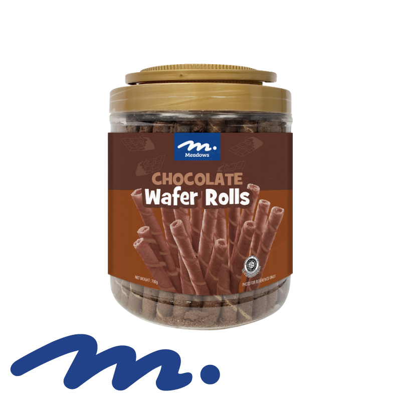 Meadows Chocolate Wafer Rolls 700G | Shopee Philippines
