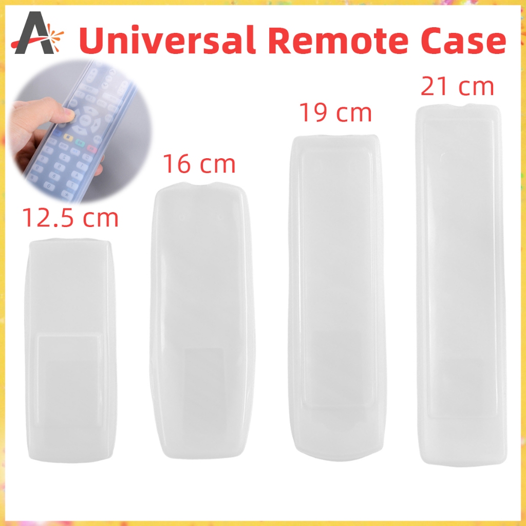 Universal Silicone Remote Cover Transparent 12.5 16 19 21cm Anti Dust ...