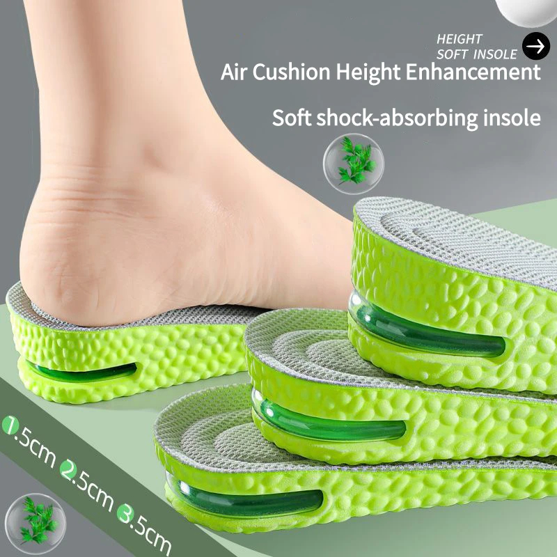 Height increase Shoes Insole Men Women Running high jump Air insoles ...