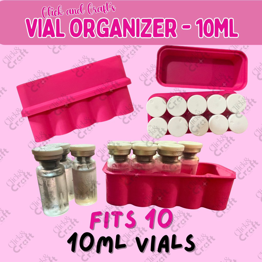 Vial Storage Container (10ML) - peptide organizer (3D Printed) | Shopee ...
