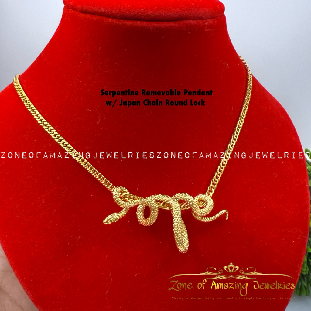 zoaj.ph Serpentine Center Chain Necklace Removable Pendant with Japan ...