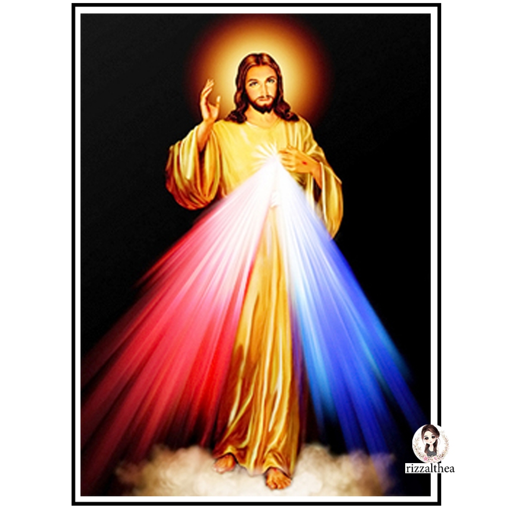 Divine Mercy COUNTED Cross Stitch “PATTERN ONLY / rizzalthea | Shopee ...