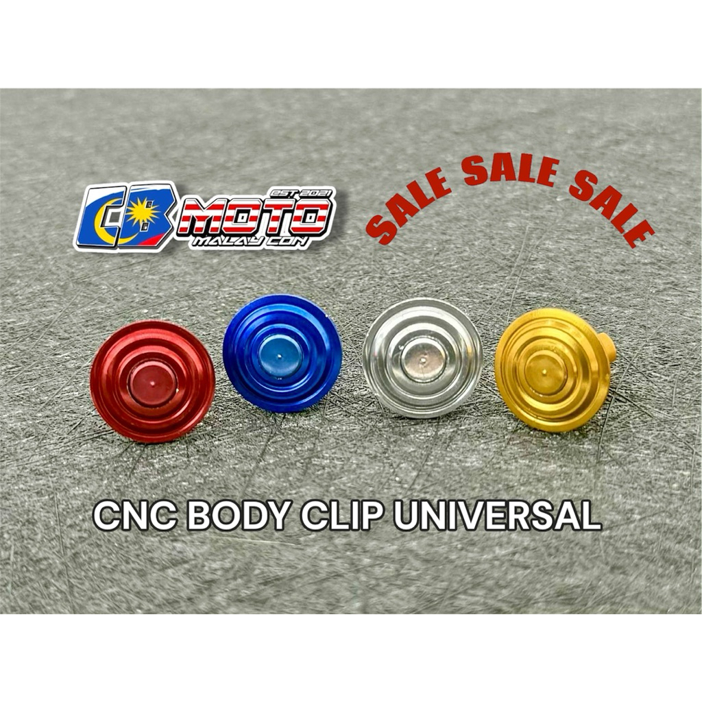 CNC BODY CLIP / CNC CLIP / PUSH CLIP NMAX / AEROX / SNIPER / BEAT ...