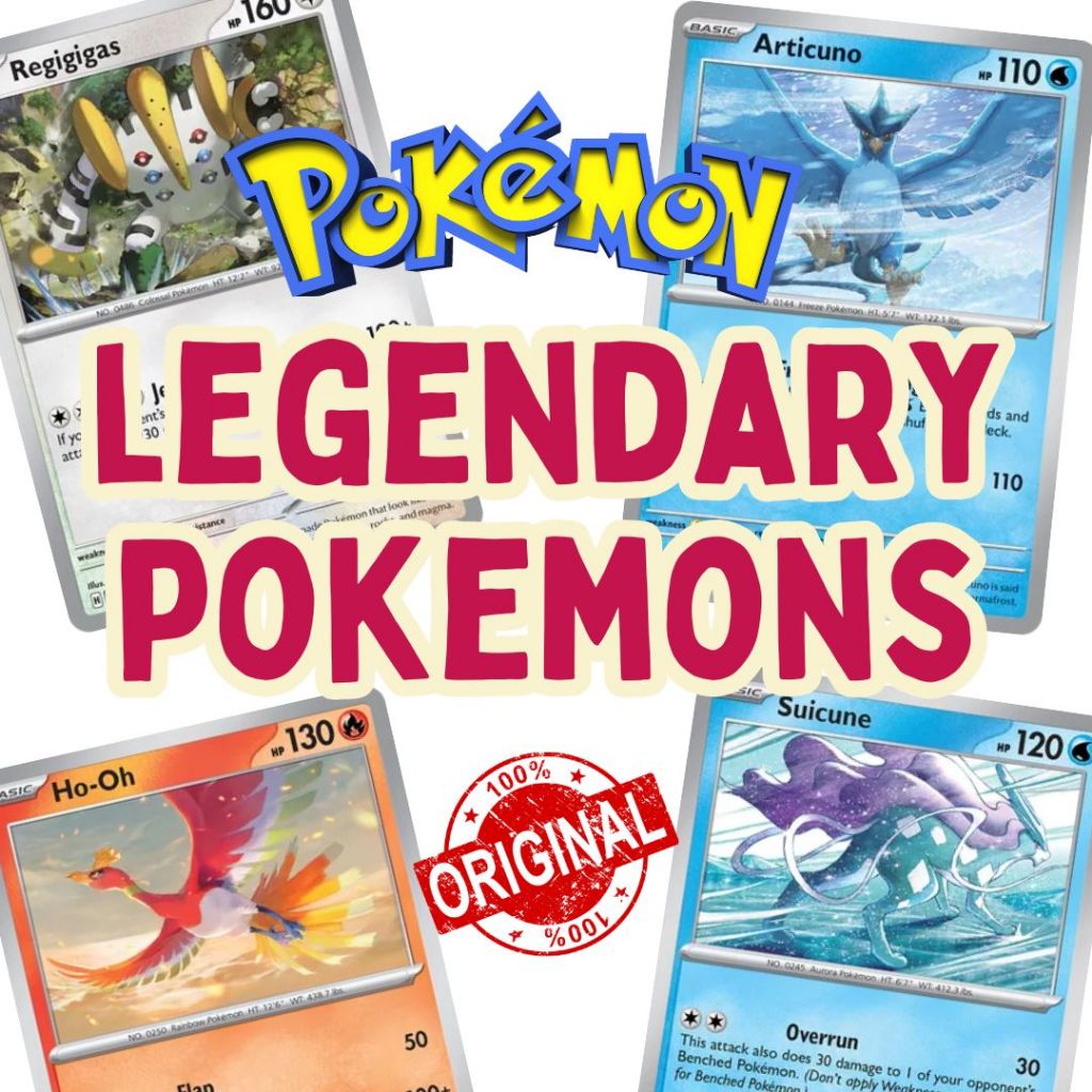 Legendary Pokemon Cards Original from Random Sets | Shopee Philippines