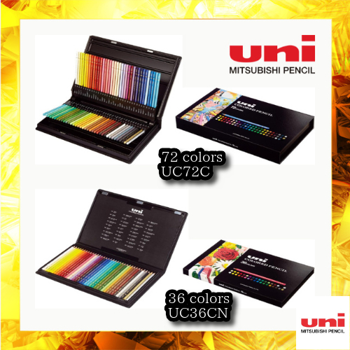 [uni] color pencils 72 colors [UC72C] / 36 colors [UC36CN] | Shopee ...