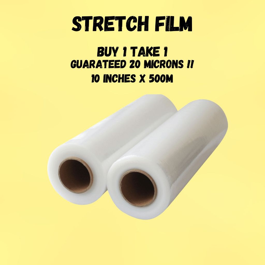 Buy 1 Take 1 Stretchfilm wrap/ Jackwrap 10''x500m Guaranteed 20 microns ...