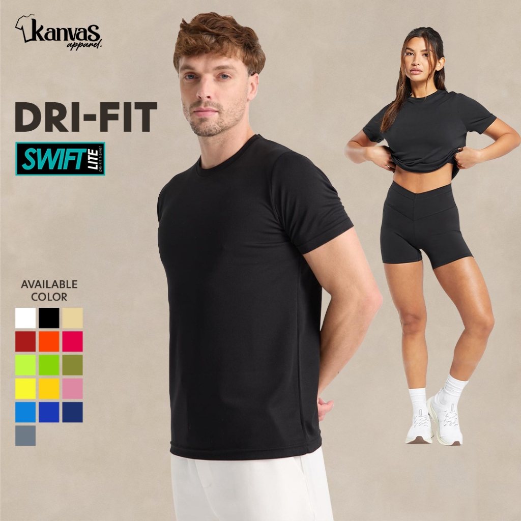 Kanvas Apparel Drifit Tshirt for Men Women Plain Quick-Dry
