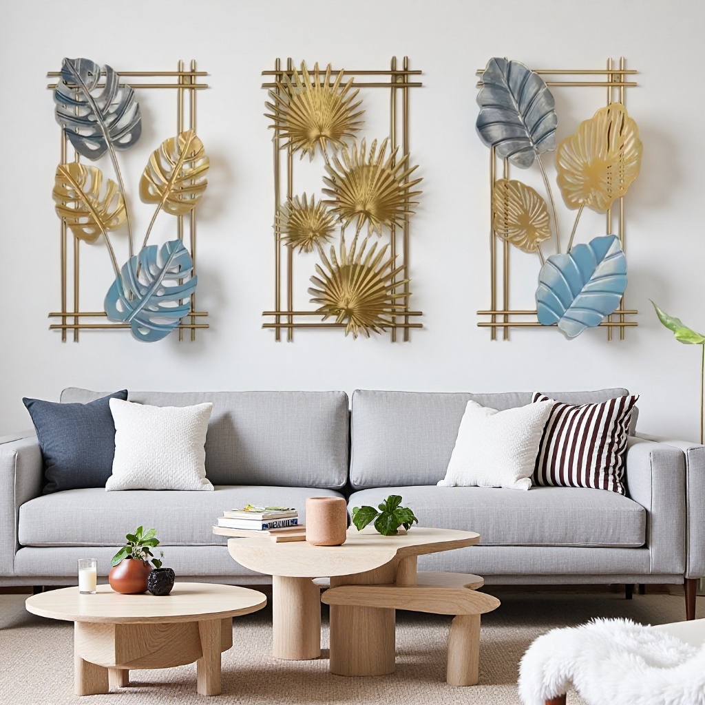 Metal Wall Decor Bedroom For Living Room Home Display House Decorations ...