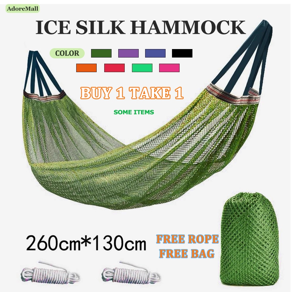 Hiking Outdoor Duyan Camping Hammock Original Travel Foldable Mesh Ice ...