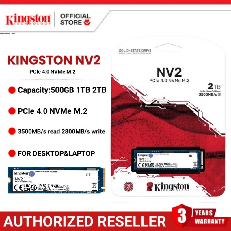 Kingston SNV2S NV2 x4 2280 nvme PCIe x4 Solid State Drive