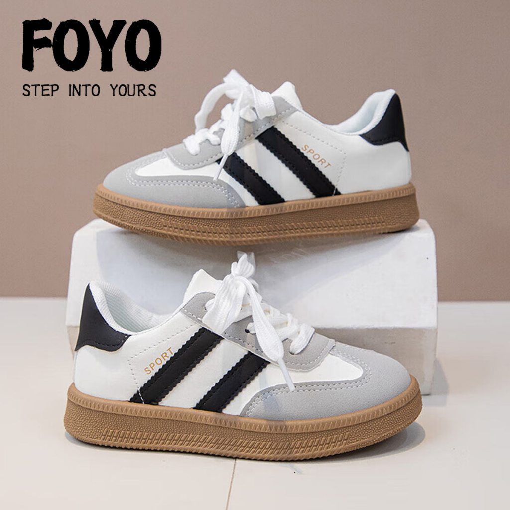 FOYO New Rubber Shoes For Kids Girls Casual Sports Shoes Boys White ...
