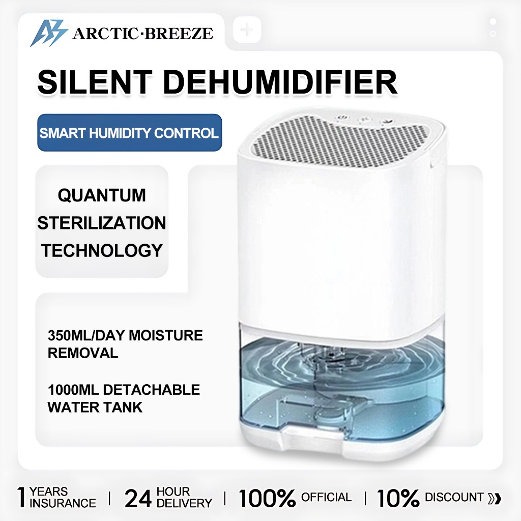 Compact Air Purifier & Dehumidifier – Quiet Moisture Absorption for ...