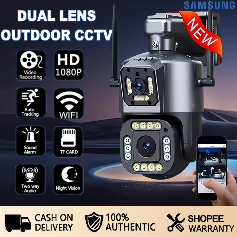 BUY 1 TAKE 1 V380 Pro 2K CCTV Camera Dual Lens Outdoor Waterproof PTZ ...