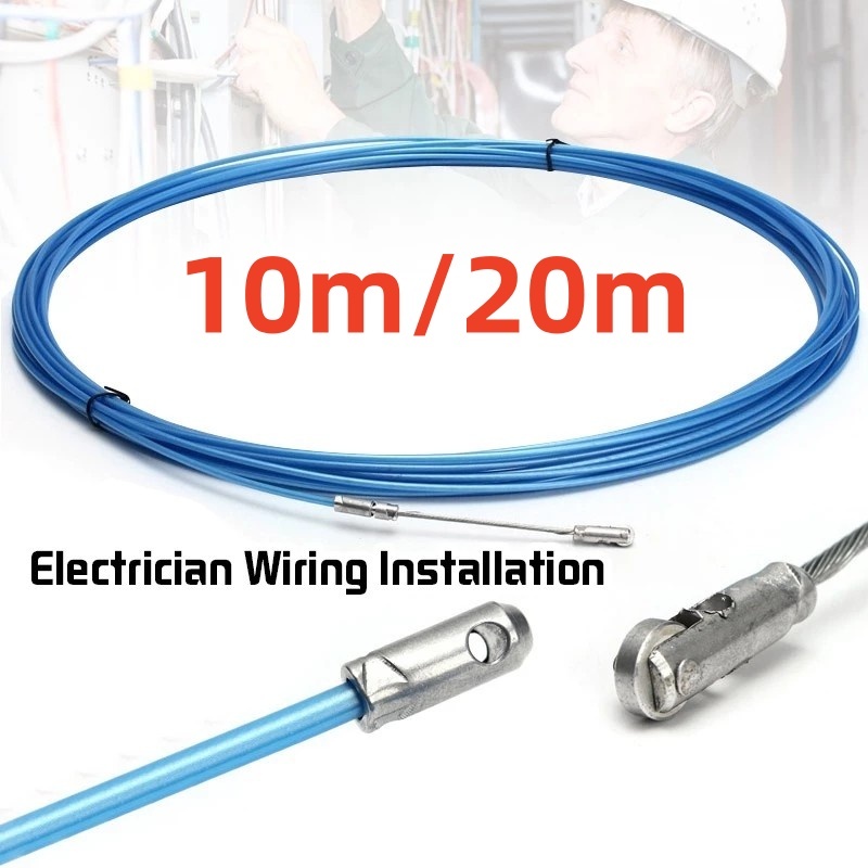 10/20m Cable Wire Puller Electrical Threader Through Wall Wire Guide ...