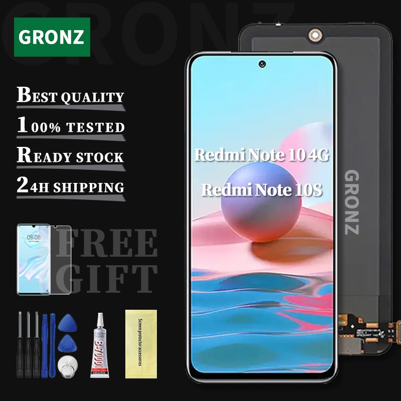 For Xiaomi Redmi Note 10 4G Note 10S LCD Screen Full Set Assembly ...