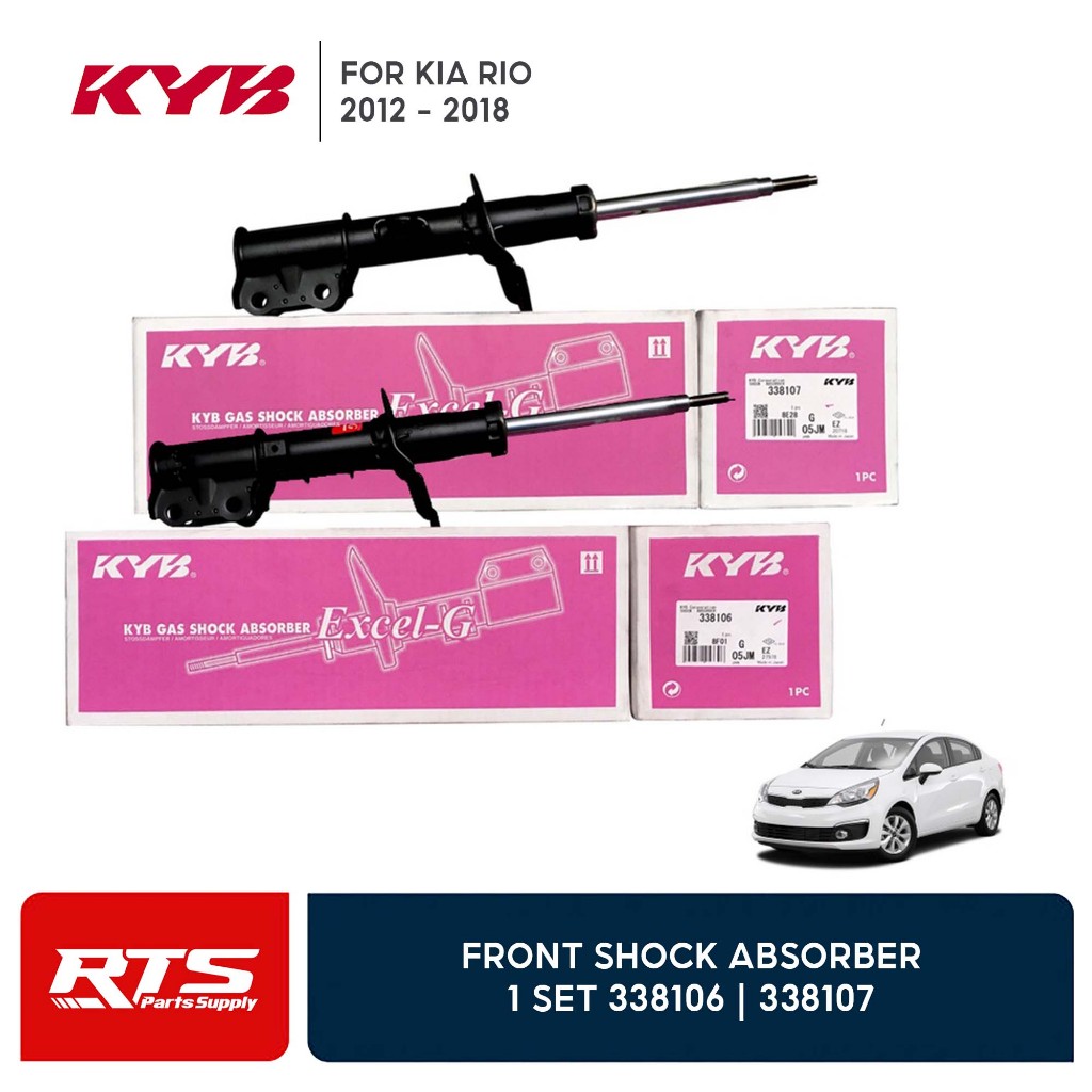 KYB Kayaba Excel G Front Shock Absorber Kia Rio 2012 - 2018 338106 ...