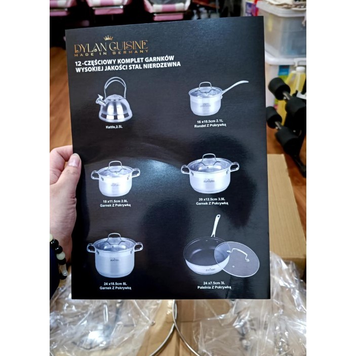 High Quality Dylan Cuisine Original Cookware Made in Germany 12Piece ...