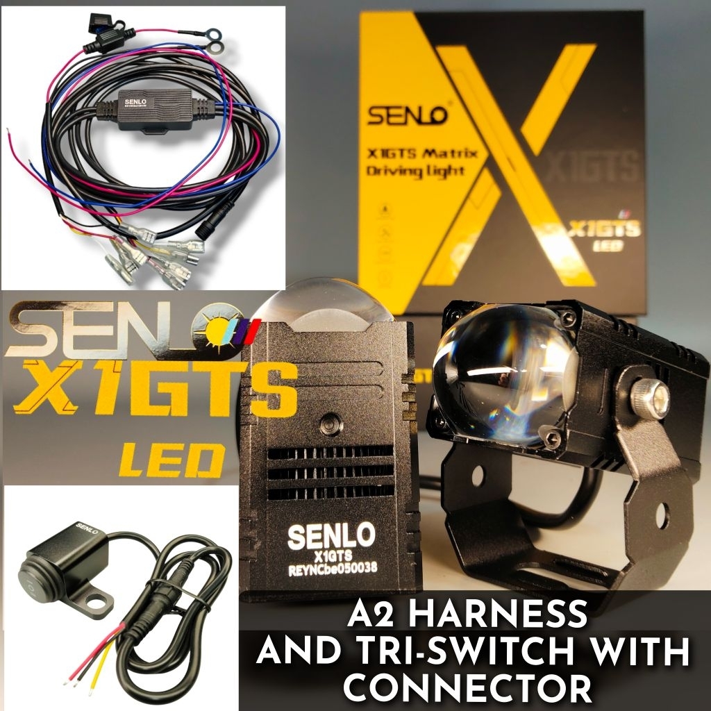 SENLO_X1GTS_WITH_A2HARNESS_&_SENLO_SWITCH_WITH_CONNECTOR | Shopee ...