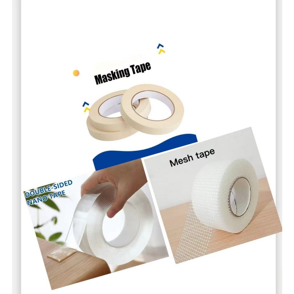 wholessale Fiber Glass Self adhesive mesh tape double side masking tape ...