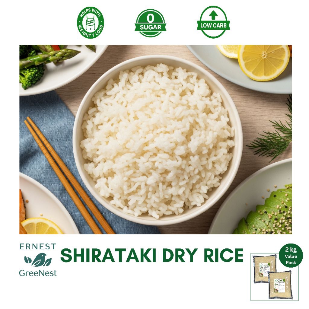Shirataki Dry Rice | Low Carb, Keto-Friendly, Gluten-Free | Weight Loss ...