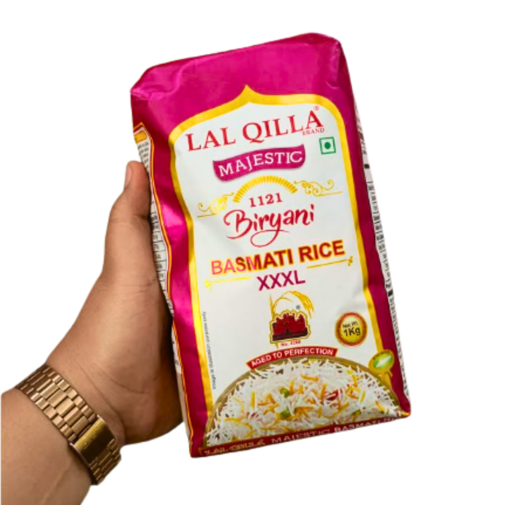 Lal Qilla Majestic 1kg Basmati Rice XXXL Extra Long Grain From India ...