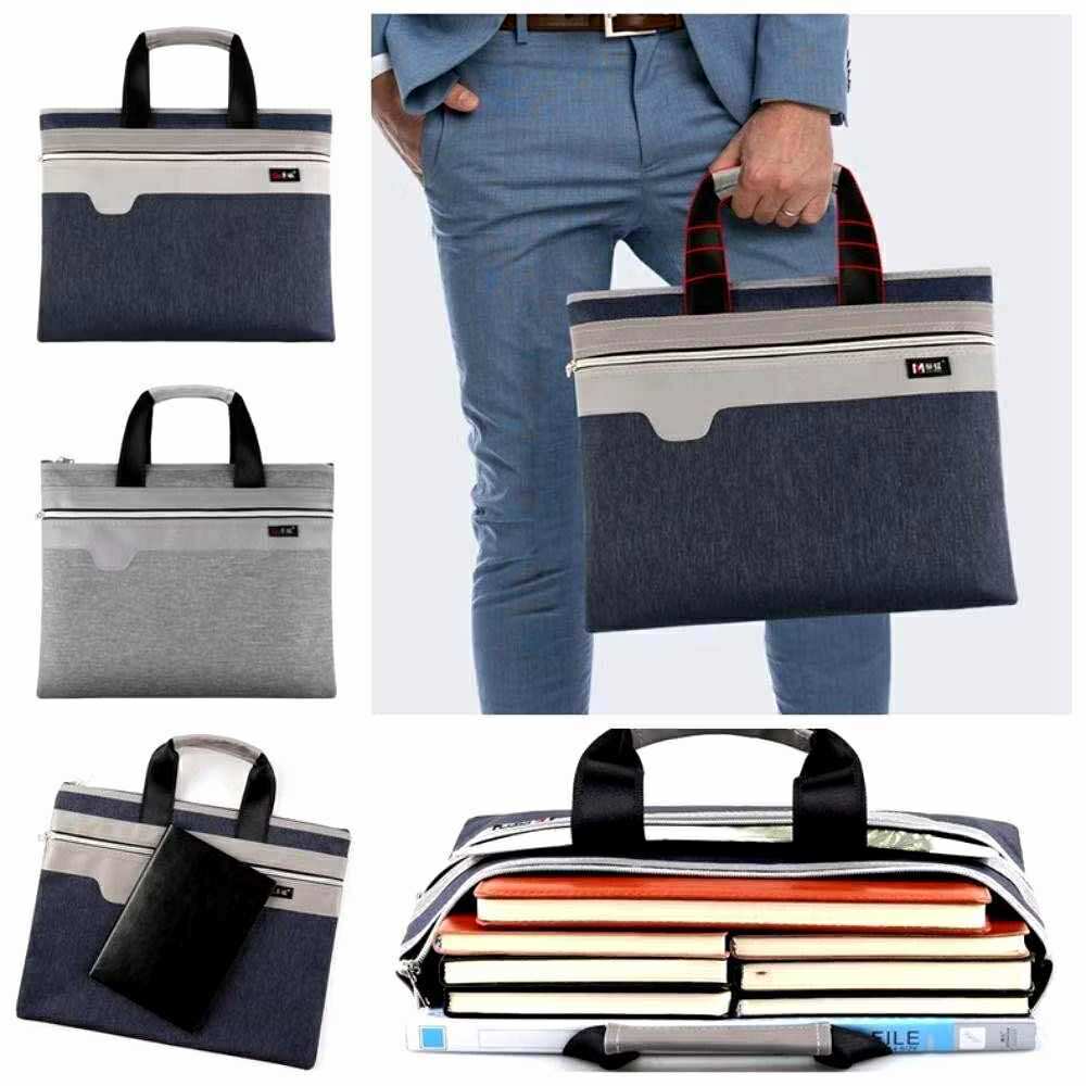 Business Zipper Bag File Bag PC Tablet Bag Large Capacity Office Bag A4 ...