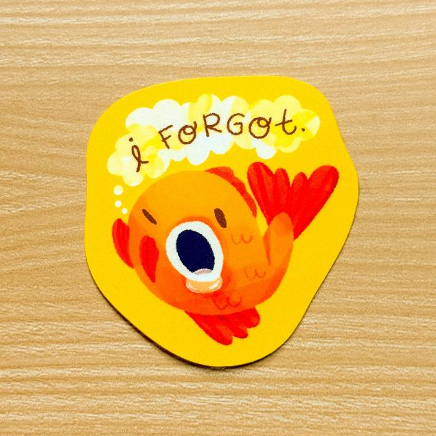I Forgot Brian Goldfish Waterproof Vinyl Sticker | Shopee Philippines