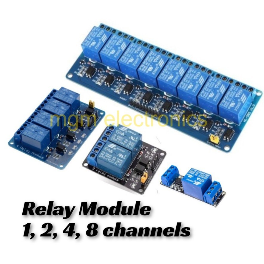 PCB MODULE 1, 2, 4, 8 Channel 5V 12V 10A Relay Module with Optocoupler ...