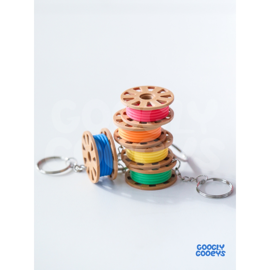 Miniature 3D Filament Disk Keychain, Keyholder, Panchroma Matte ...