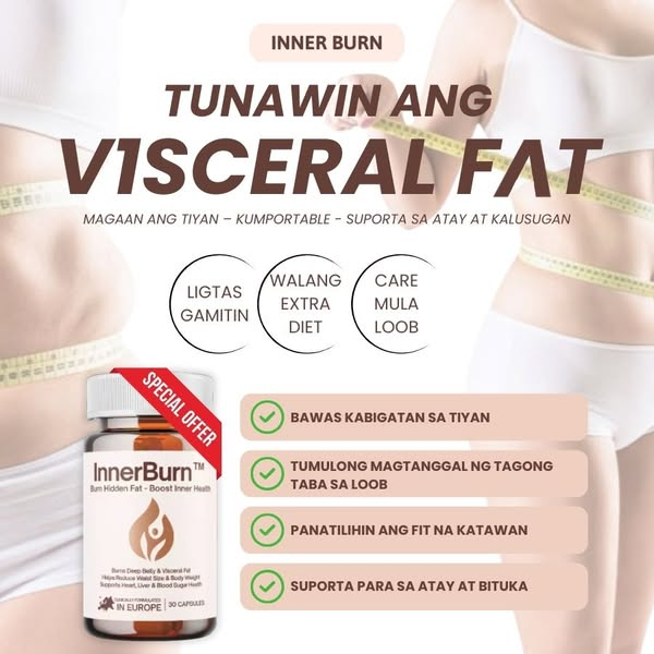 InnerBurn 30Capsules -Burn Hidden Fat Reduce Body Weight Burns Deep ...