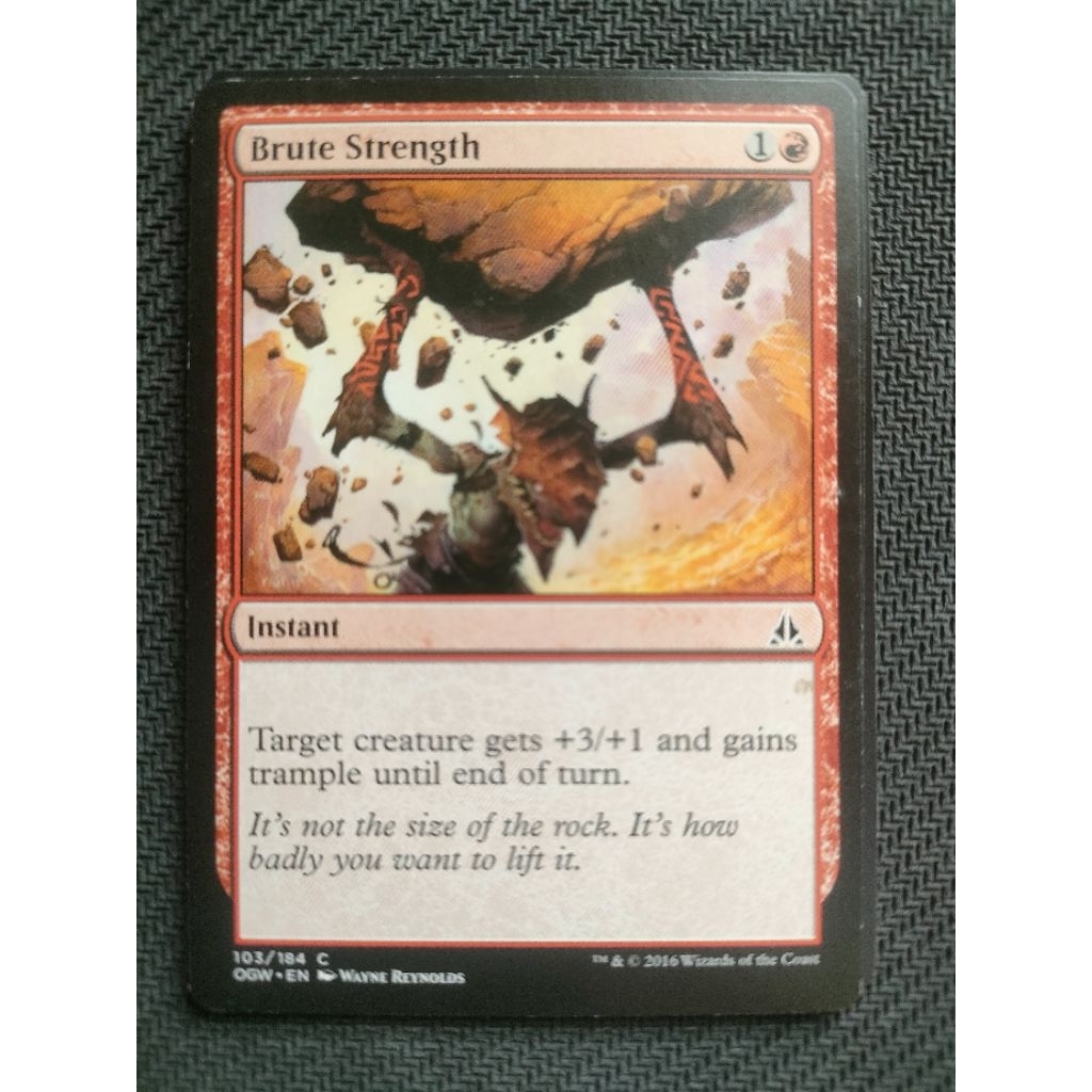 Brute Strength MTG card from Amonkhet | Shopee Philippines