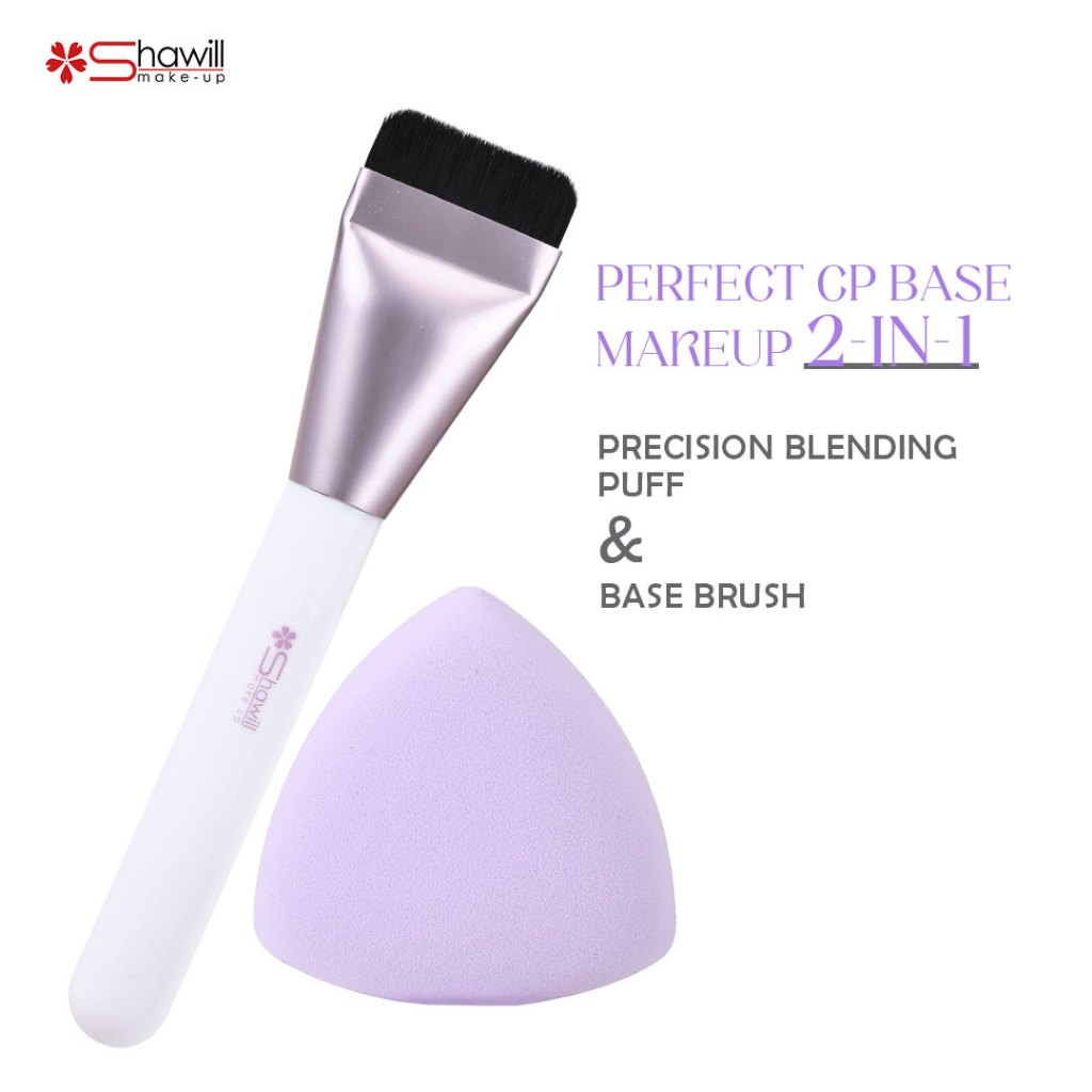 Shawill Perfect CP Base Makeup 2-IN-1 Precision Blending puff & Base ...