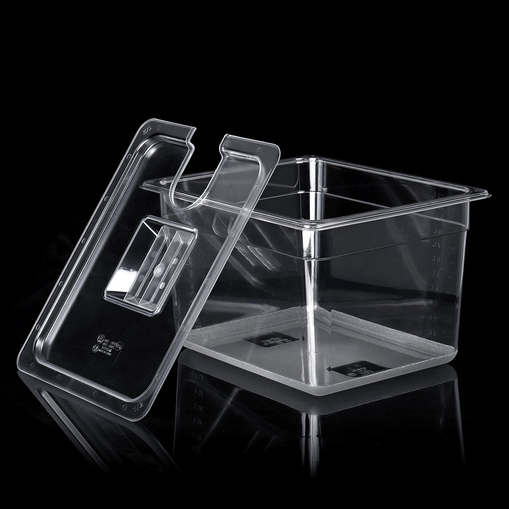 Hinged Sous Vide Container with Lid for Sous Vide Circulator Culinary ...
