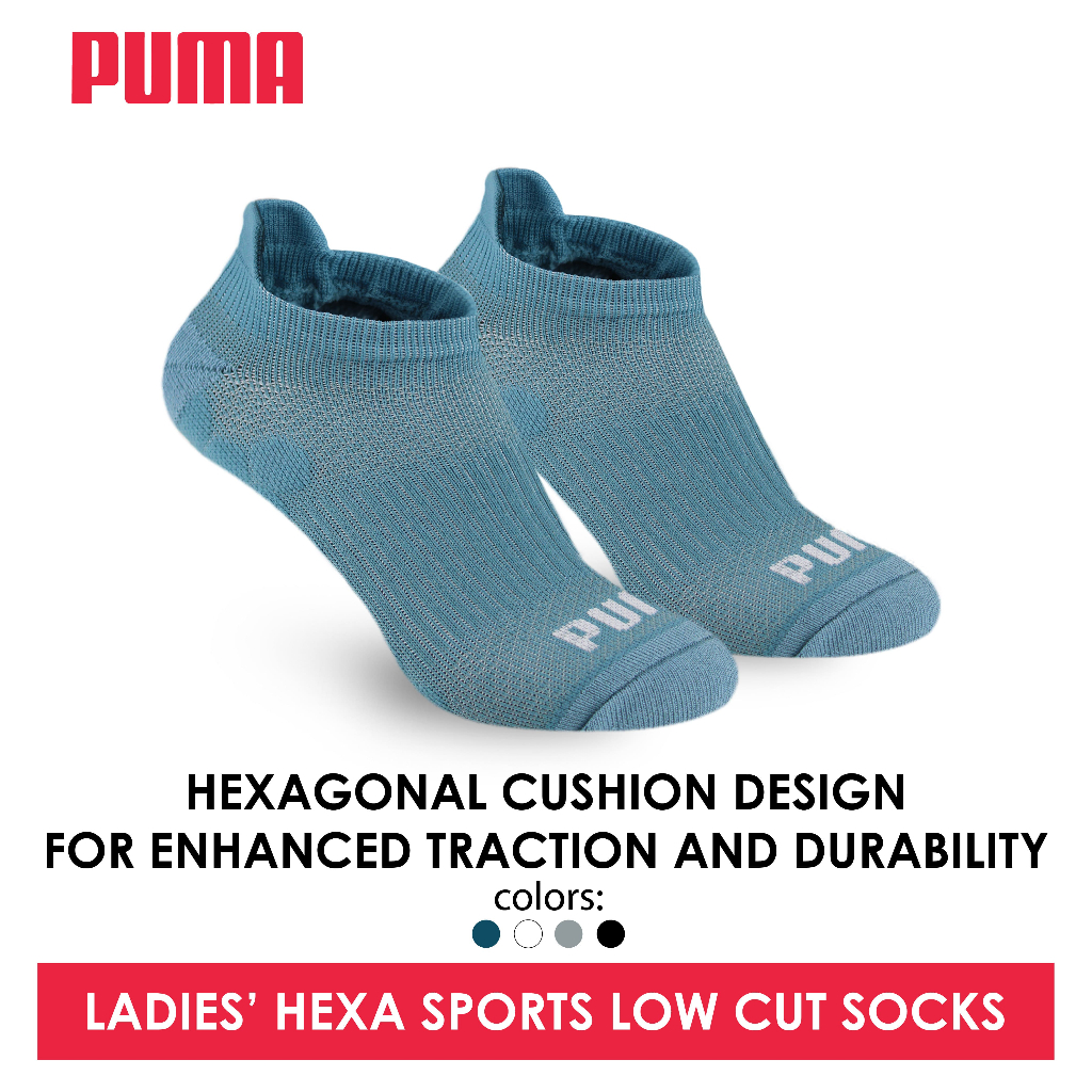 Puma Hexa Ladies' Extreme Performance Cotton Low Cut Socks 1 pair ...